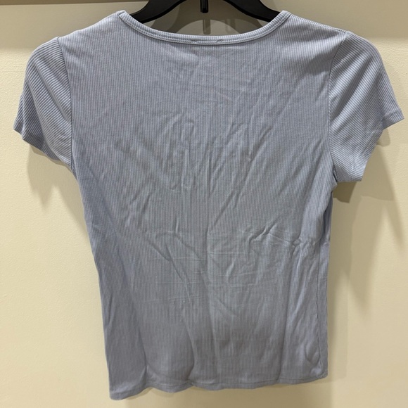 Rhinestone bebe light blue top - Picture 4 of 4